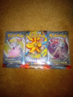 Journey together & Chaos Rising Pokemon Booster Packs ($7 each)