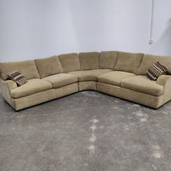 FREE DELIVERY - Bernhardt Beige L-Shaped Sectional Sofa
