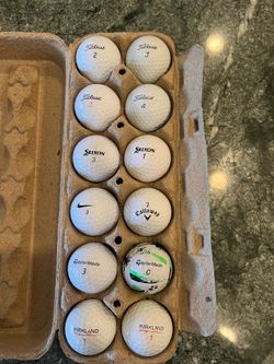 Slightly used golf balls