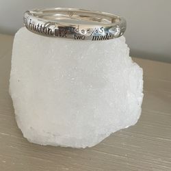 Bringhton  Silver  Bangle  Bracelet 