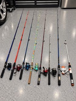 Assorted Fishing Rod and Reel Combos