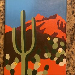 Desert Mountain Painting 