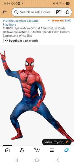 Men's XL Spiderman Costume