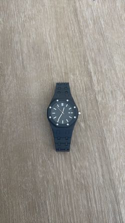 Dark Grey Dress Watch with Bracelet Band