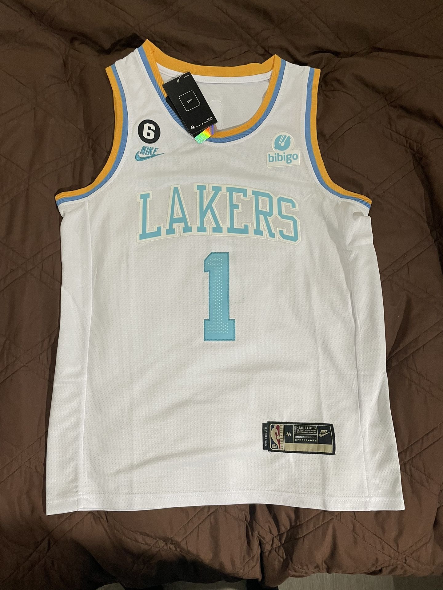 D'angelo Russell LA Lakers Nike Swingman Retro White Jersey New With Tags S, M, L 
