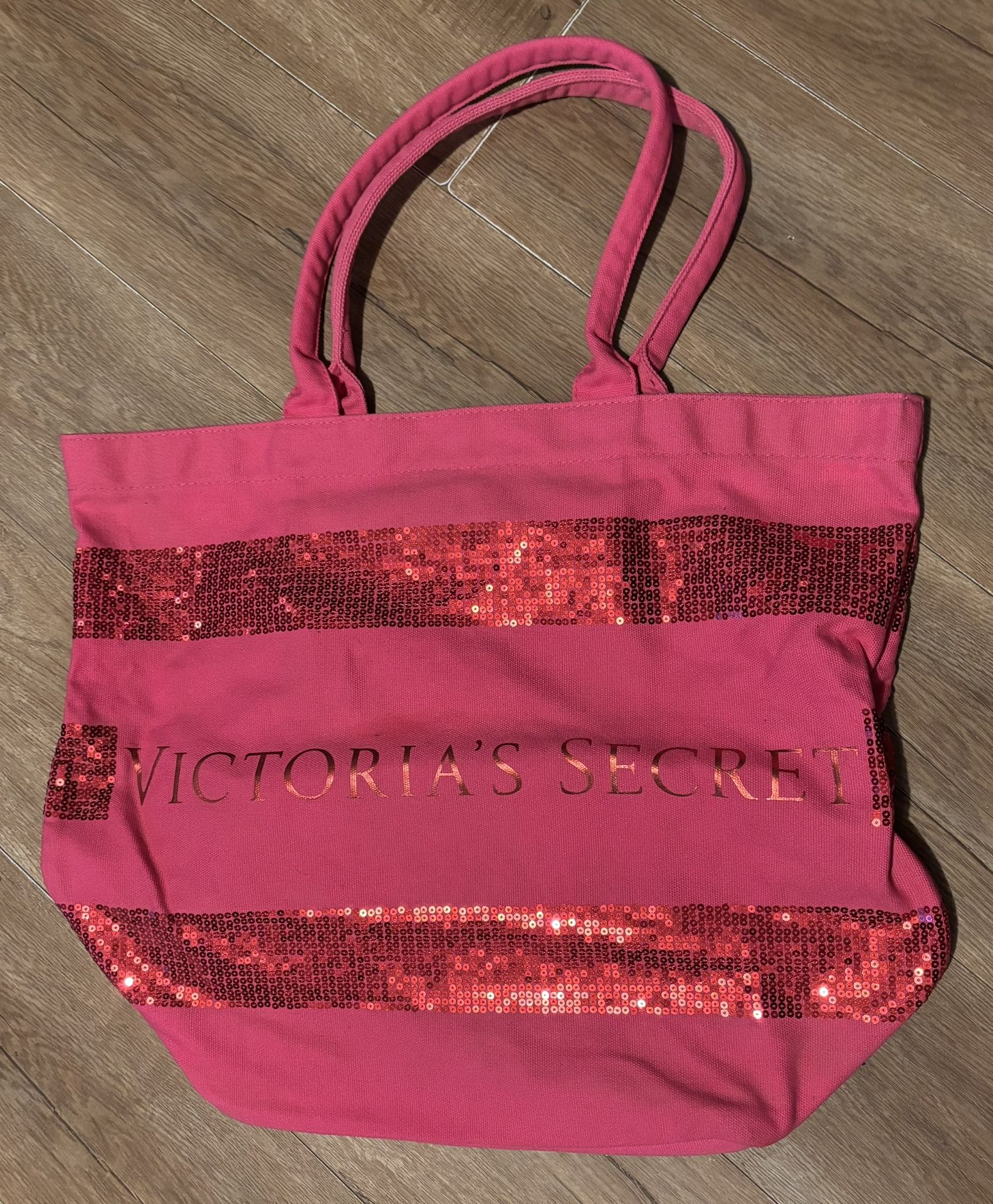 Pink Sequin Victoria’s Secret Bag