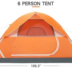 Tents for Camping 6 person limit Waterproof,Spacious, Lightweight Portable Backpacking Tent for Outdoor Camping/Hiking