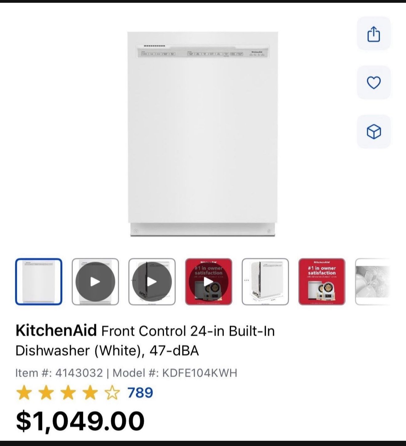 Kitchenaid Dishwasher