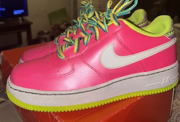 Nike Air Force One Hot Pink Sz 6y