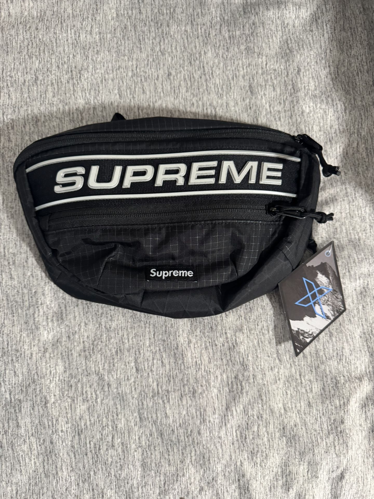 Supreme 3D Waist Bag Black Reflective