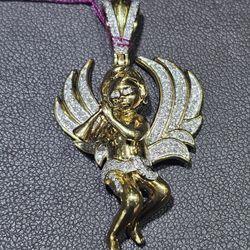 10kt YG Diamond Angel Pendant. (C-5) ASK FOR RYAN. #(contact info removed)09