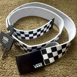 Vans black & white belt