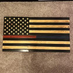Wooden American Flag