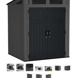 Suncast Modern 6 ft. W x 5 ft. D Plastic Storage Shed (35.31sq. ft.)