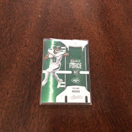Elijah Moore Absolute Football Relic Card