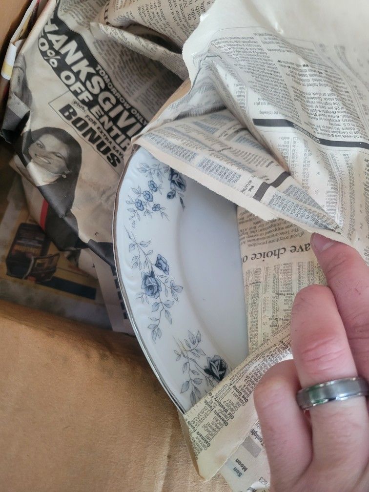 Antique China Plates Set Of 4