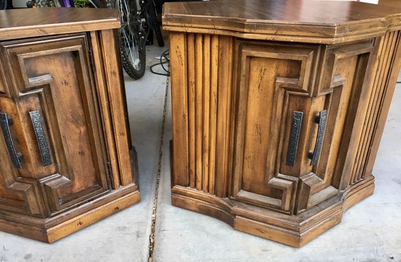 Three Antique 70's Mersman End Tables