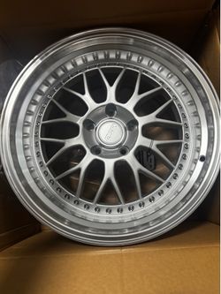 PAIR of SR01 HYPER SILVER RIMS