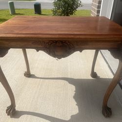Antique Walnut Library Table
