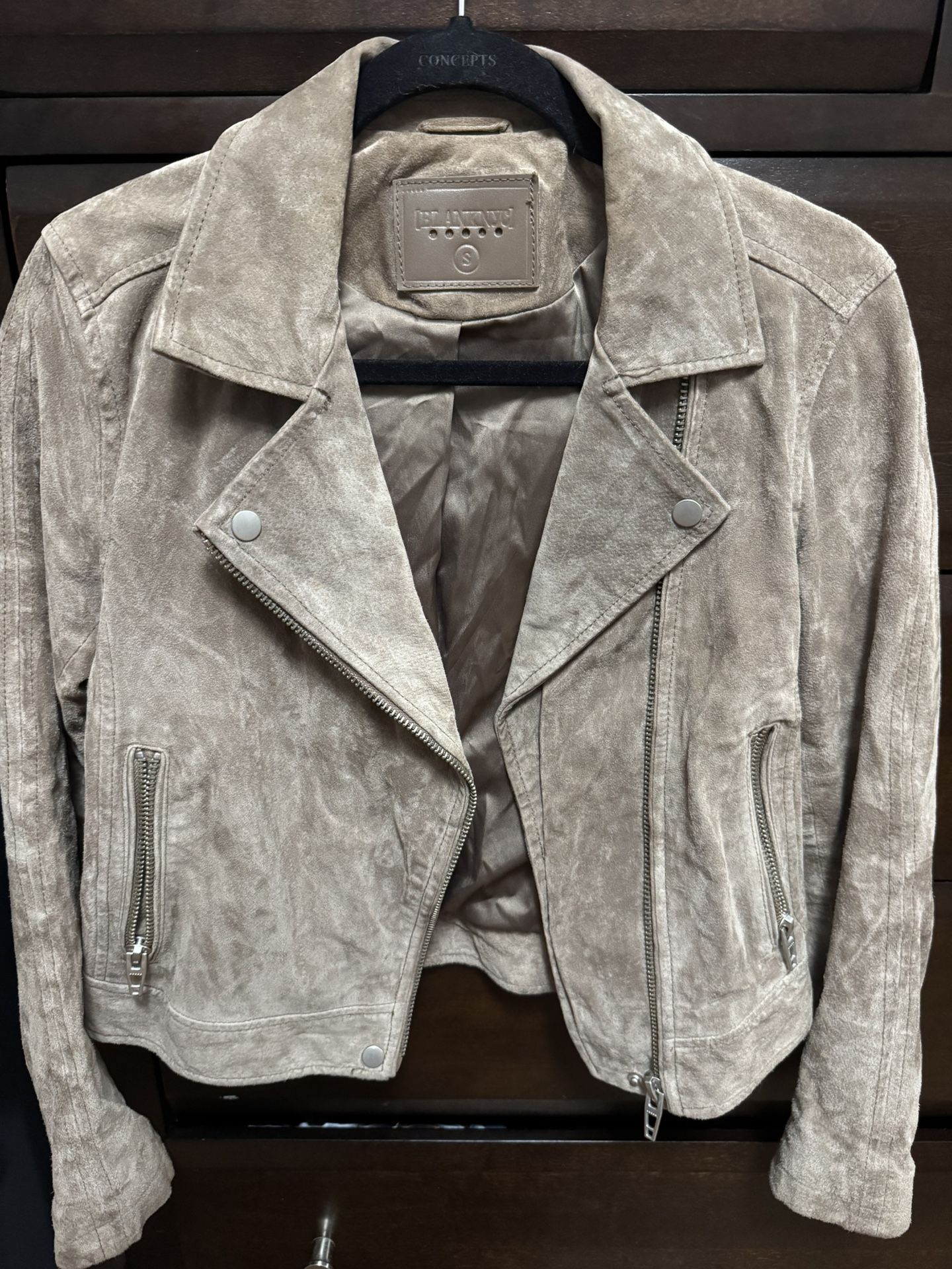 Tan Suede Leather Jacket