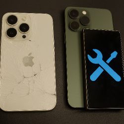 iPhone 16 pro replacement back glass 14 pro cracked screen 15 plus frame 13 pro max housing