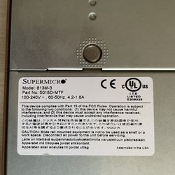 Supermicro 813M-3 1U Server