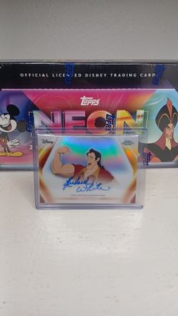 Disney Neon Gaston Auto Card, Make me an offer.