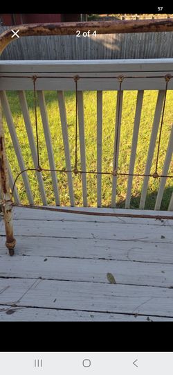 Antique Cast Iron Bed Frame
