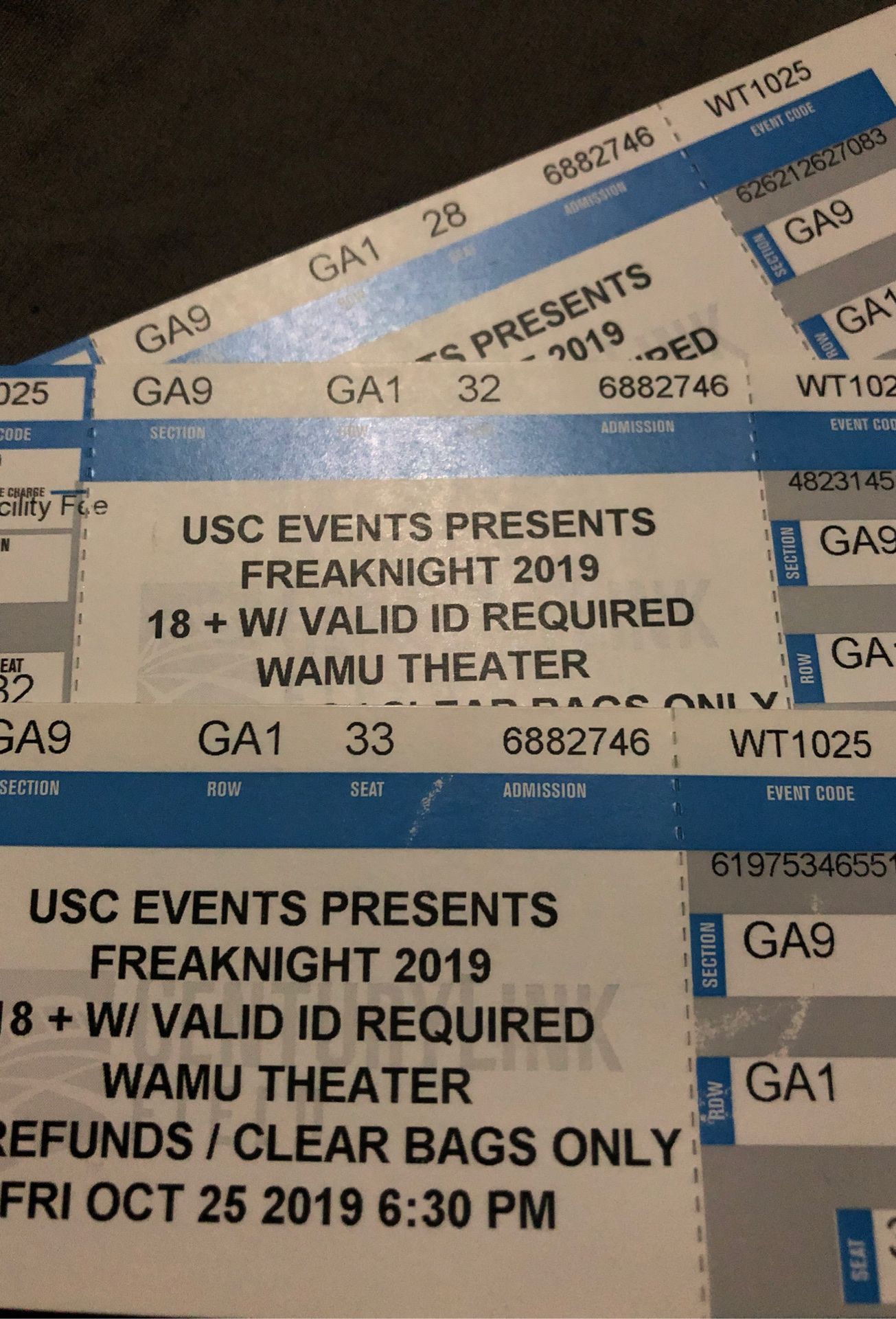 Usc events Freaknight tickets