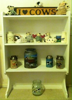 WOOD WHITE DESK SHELF