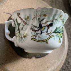 Vintage Bone China Hammersley & Co Christmas Small Tea Cup