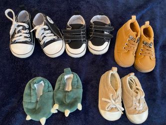 Baby Soft Sole Shoe Bundle | 5 Pairs | 0–6 Months