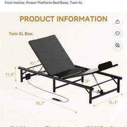 Adjustable Electric Bed Frame Twin XL