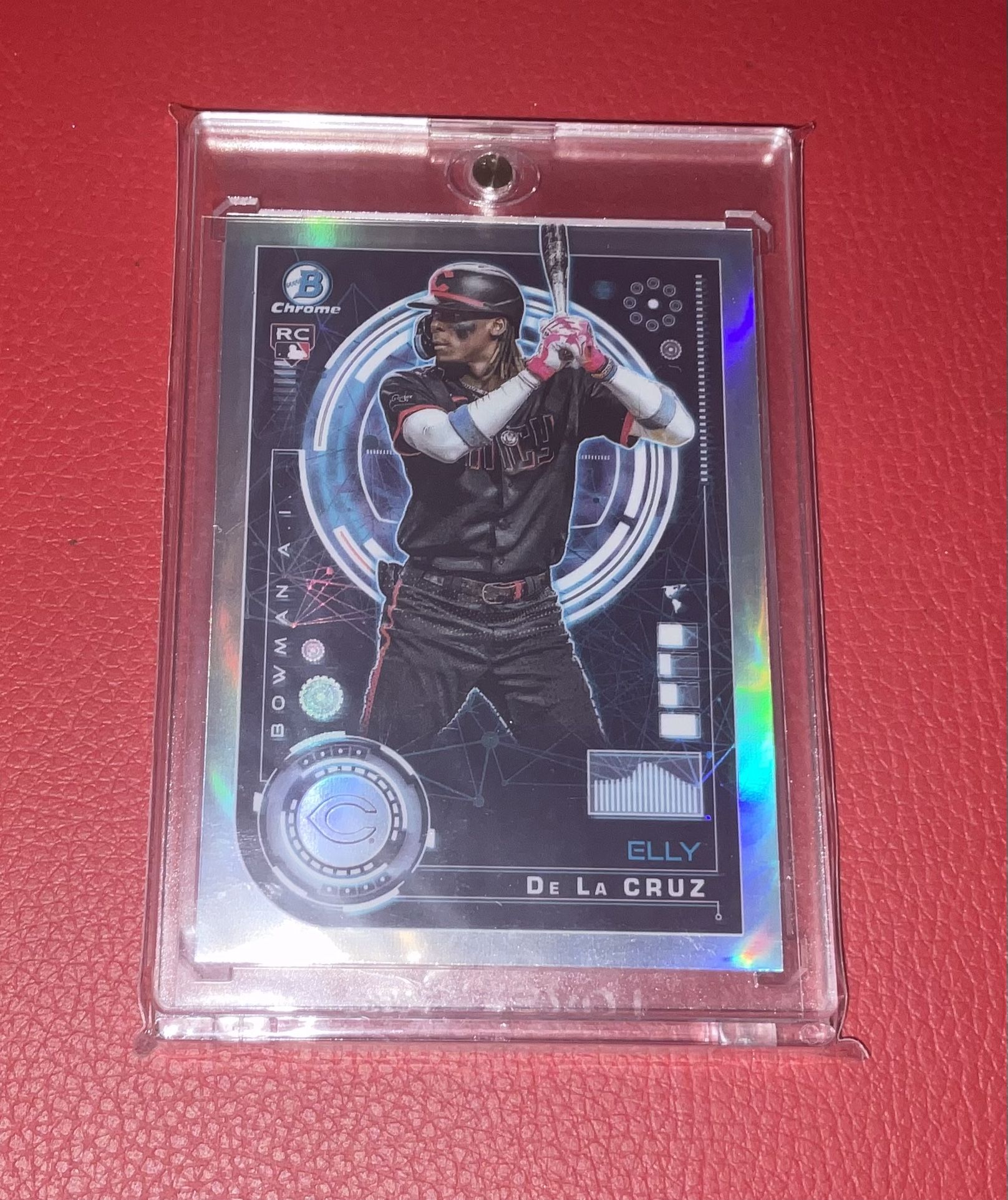 Elly De La Cruz RARE ROOKIE REFRACTOR INVESTMENT CARD CINCINNATI REDS SSP BOWMAN CHROME ROY ICE BLUE MINT
