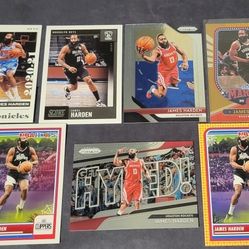 James Harden 7 Basketball Trading Card Bundle
