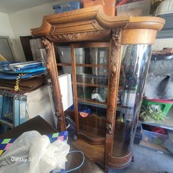 Free Tiger Oak China Cabinet