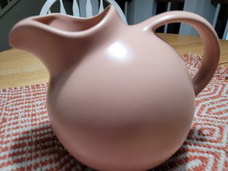 Vintage Ceramic 6inch Franciscan Peach/ Pink Pitcher