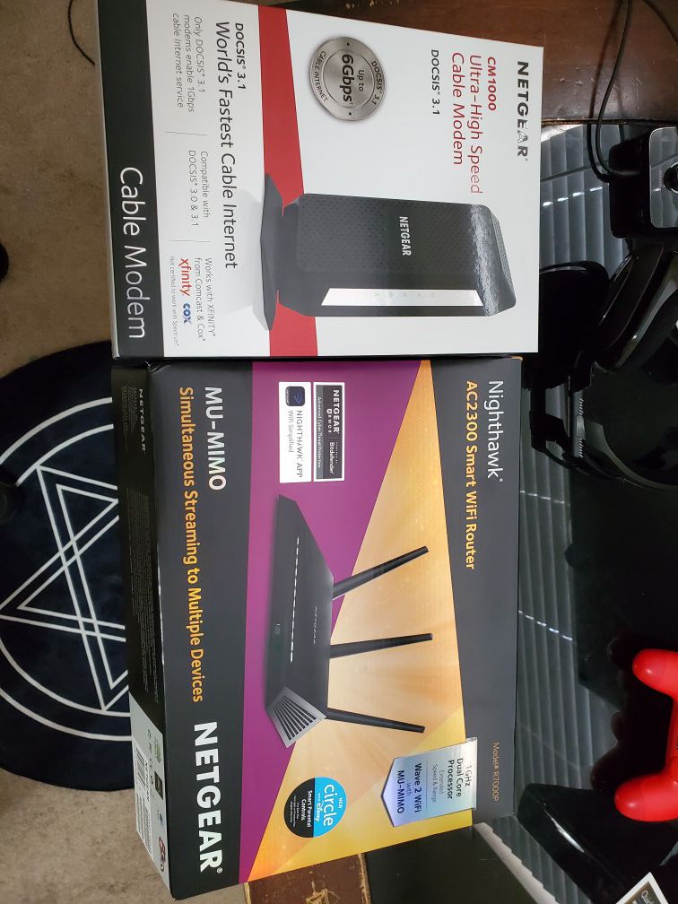 Net Gear Modem and Router for gamers