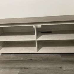 Birch Wood/Grey  TV Stand/Shelf