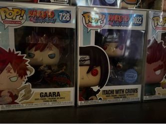 Itachi and Gaara Funko Pops