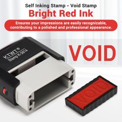 Void Stamp, Void Self Inking Stamp -Refillable Stampers for Office, Business, Accounting, Bookkeeping, Coding, Legal, Notary, Ordering, Inventory Stam