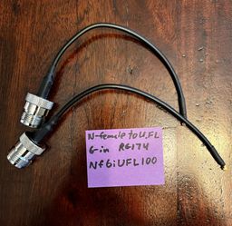 N Female To U.FL Cable - 6” Lorawan Helium Antenna Cable