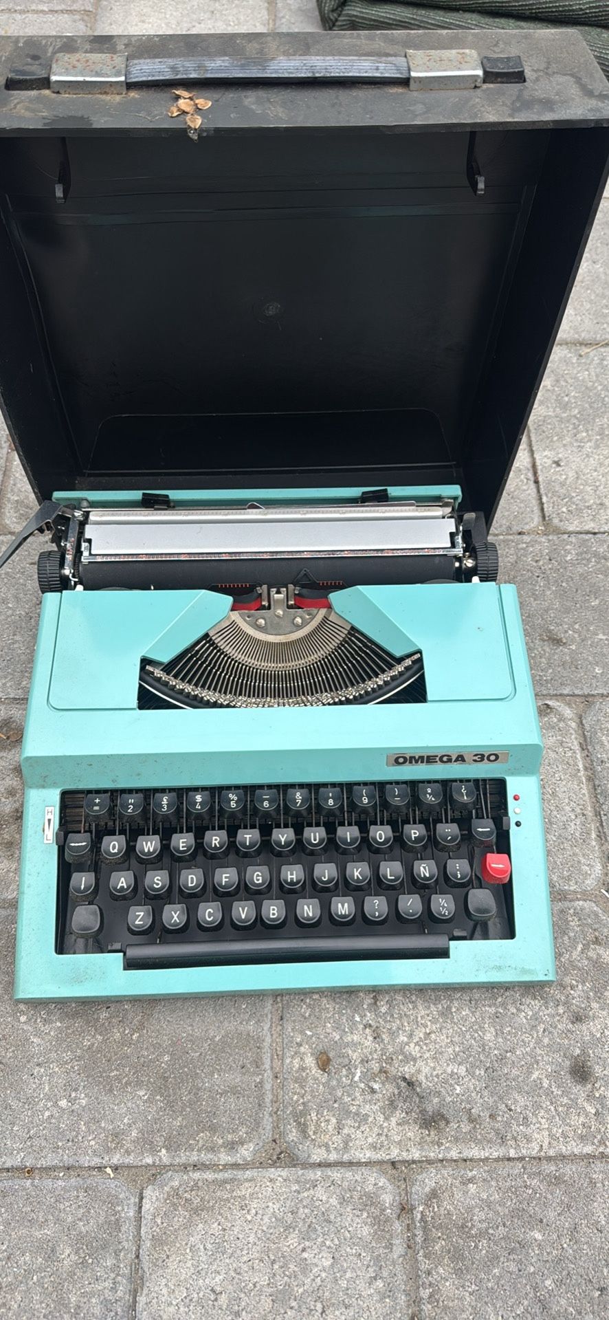 Vintage Typewriter Omega 30 Antique Portable