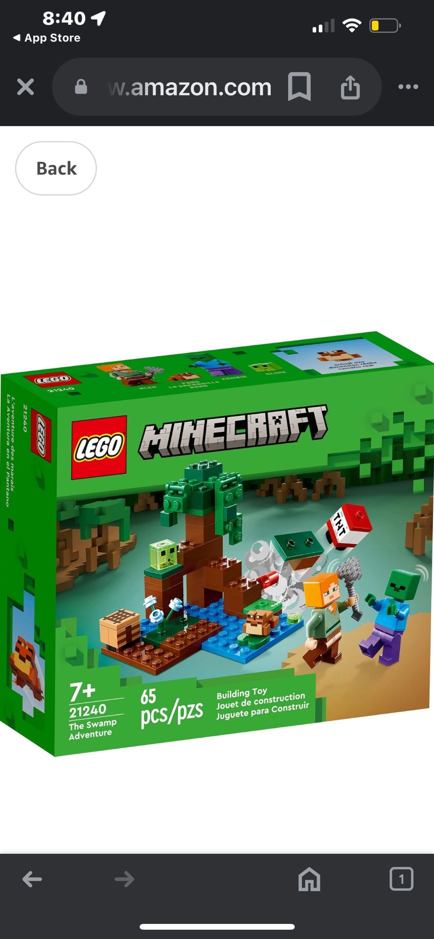 MINECRAFT LEGO Set & MINECRAFT Activity Set