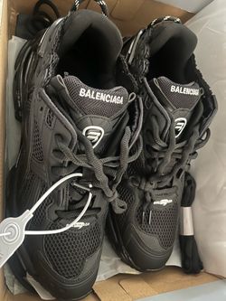 Balenciaga Runner Sneakers All Black Size US 12
