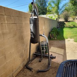 Everlast  bag and heavy bag stand