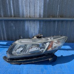 2013 2014 2015 Honda Civic Left Driver Side Halogen Headlight OEM (WITH BULBS)(CON FOCOS)