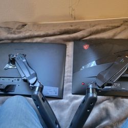 2x Gaming Monitors For Sale + Arm
