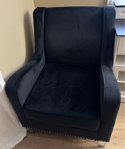 Black Velvet accent chair