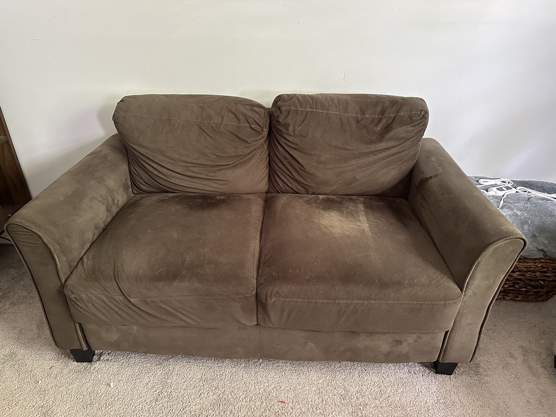 Brown Loveseat